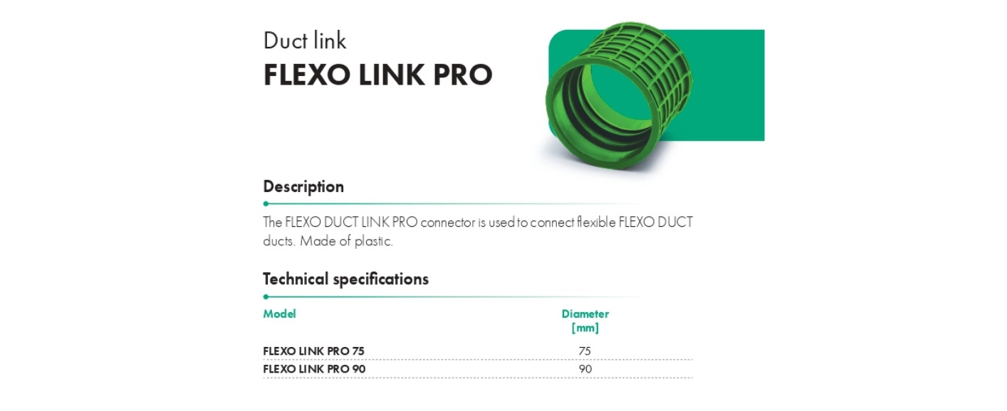 Duct link FLEXO LINK PRO
