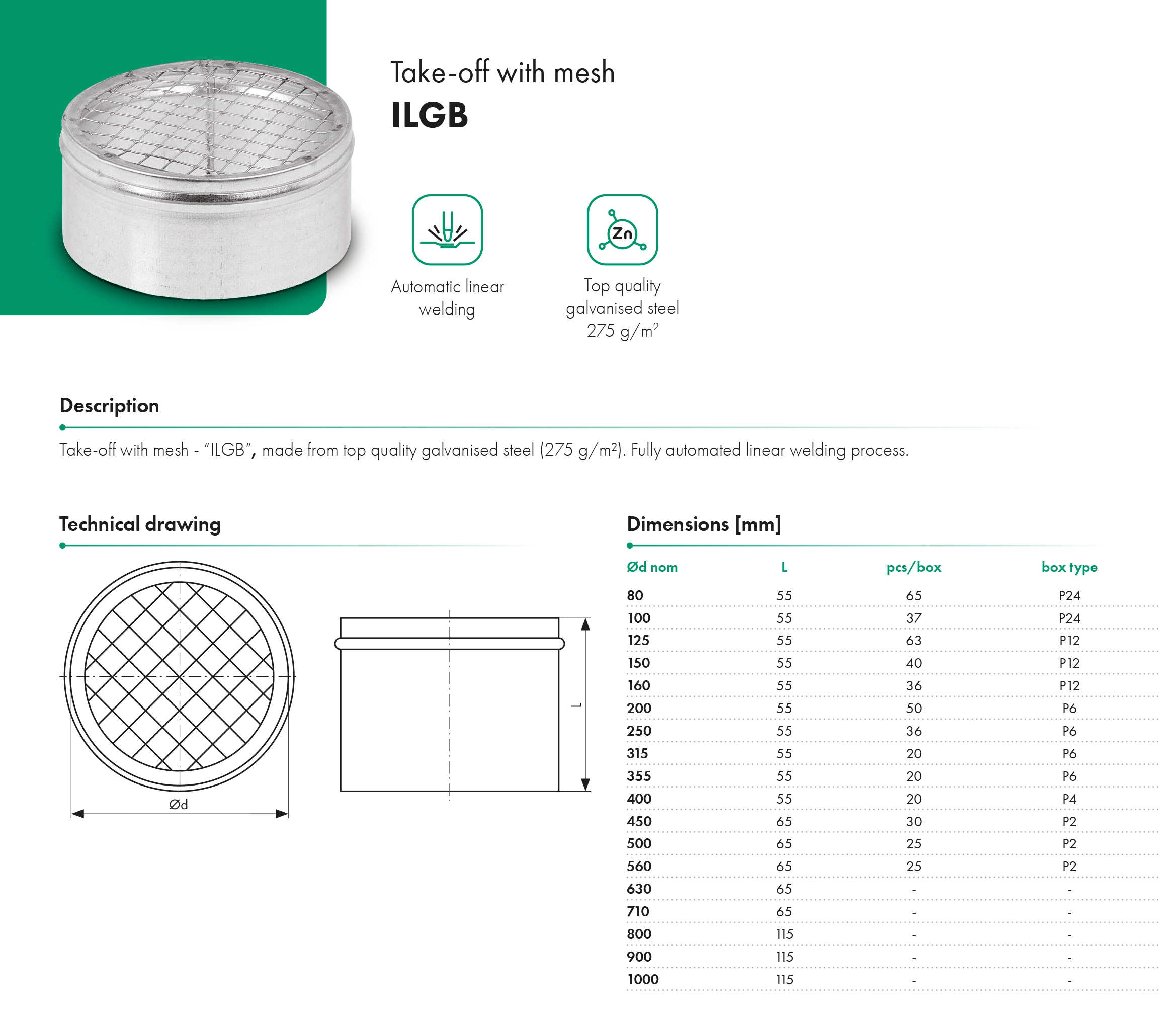 Take-off with mesh ILGB - Vento by HAVACO